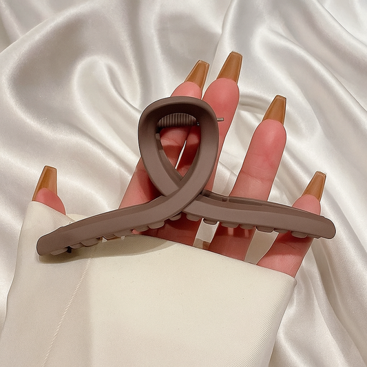 Matte Color Hair Clutcher for Women (Pack of 1) Design5