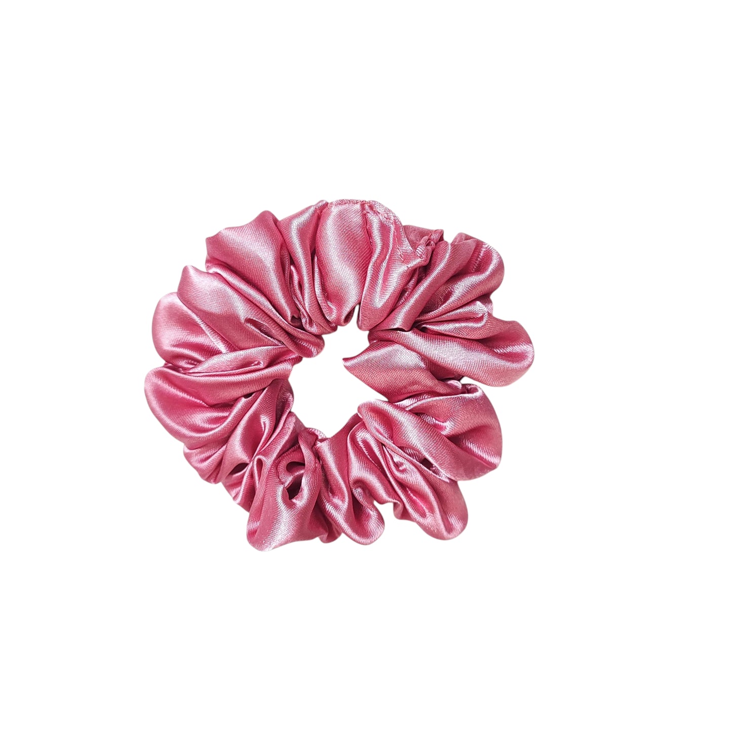 Full Length Hair Satin Scrunchie for Girls & Women (Pack of 1) pink color