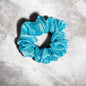 Full Length Hair Satin Scrunchie for Girls & Women (Pack of 1) Sky blue color