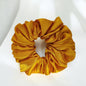 Full Length Hair Satin Scrunchie for Girls & Women (Pack of 1) Dark Yellow color