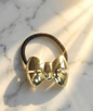 Elina Bow Shape Metal Gold cuff Hair Accessories Fashion Trend (Pack of 1 Pcs)(Gold Color)