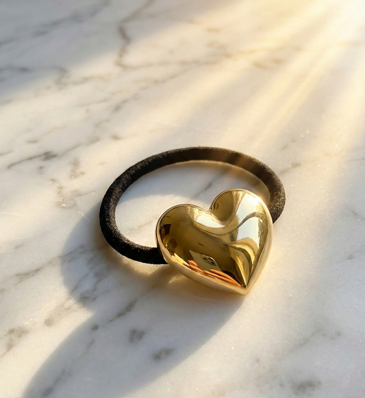 Elina Heart shape  Metal Gold cuff Hair Accessories Fashion Trend (Pack of 1 Pcs)(Gold Color)