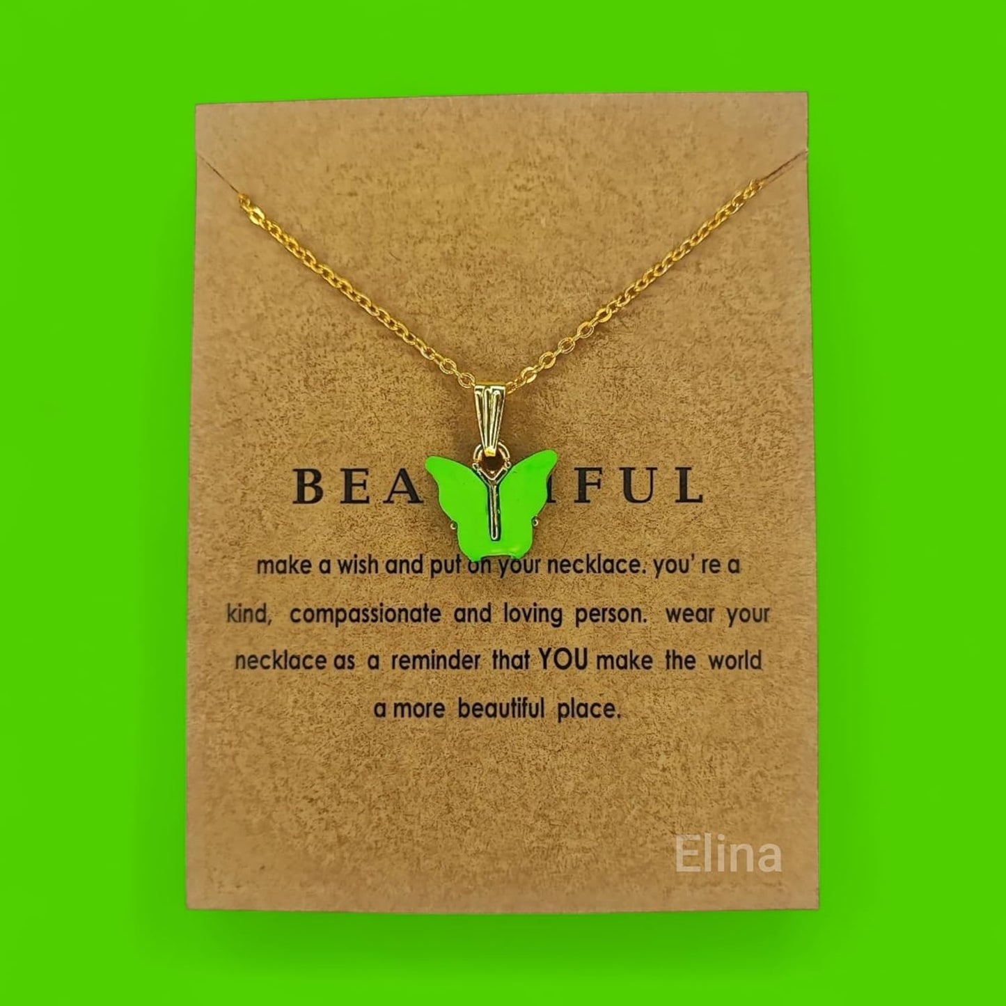 Elina Latest Fashion 5 Pcs Butterfly Jewellery Necklace Set, Gold Plated Stylish Pendant Chain for Women, Girls Gift Combo(Multi Color)(Set of 5 Pcs)