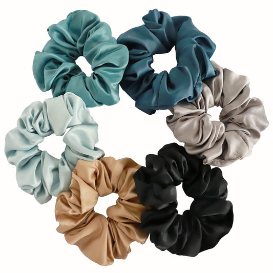 Elina 6 Pcs Hair Scrunchies for Girls, Women